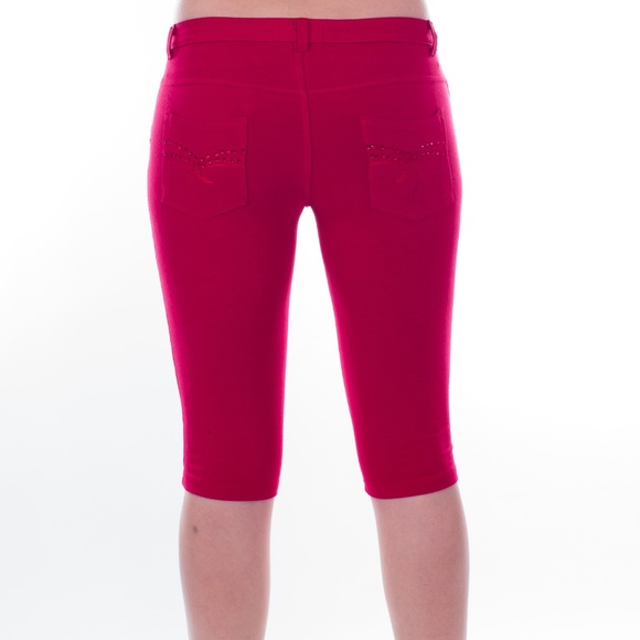 Women's Capris Shorts, CP-12843, Diff. Colors - Picture 5 of 7